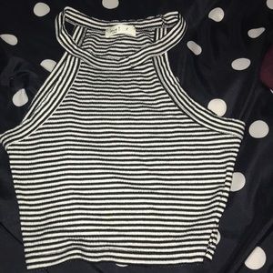 Striped crop top